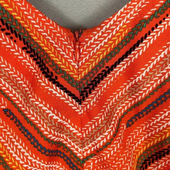 Anthropologie Tulle Womens Dress Sz Medium Orange Sleeveless Boho Summer Midi - Picture 3 of 7